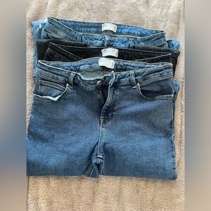 BUNDLE OF THREE | ASOS Men's Skinny Jeans in Blue and Black